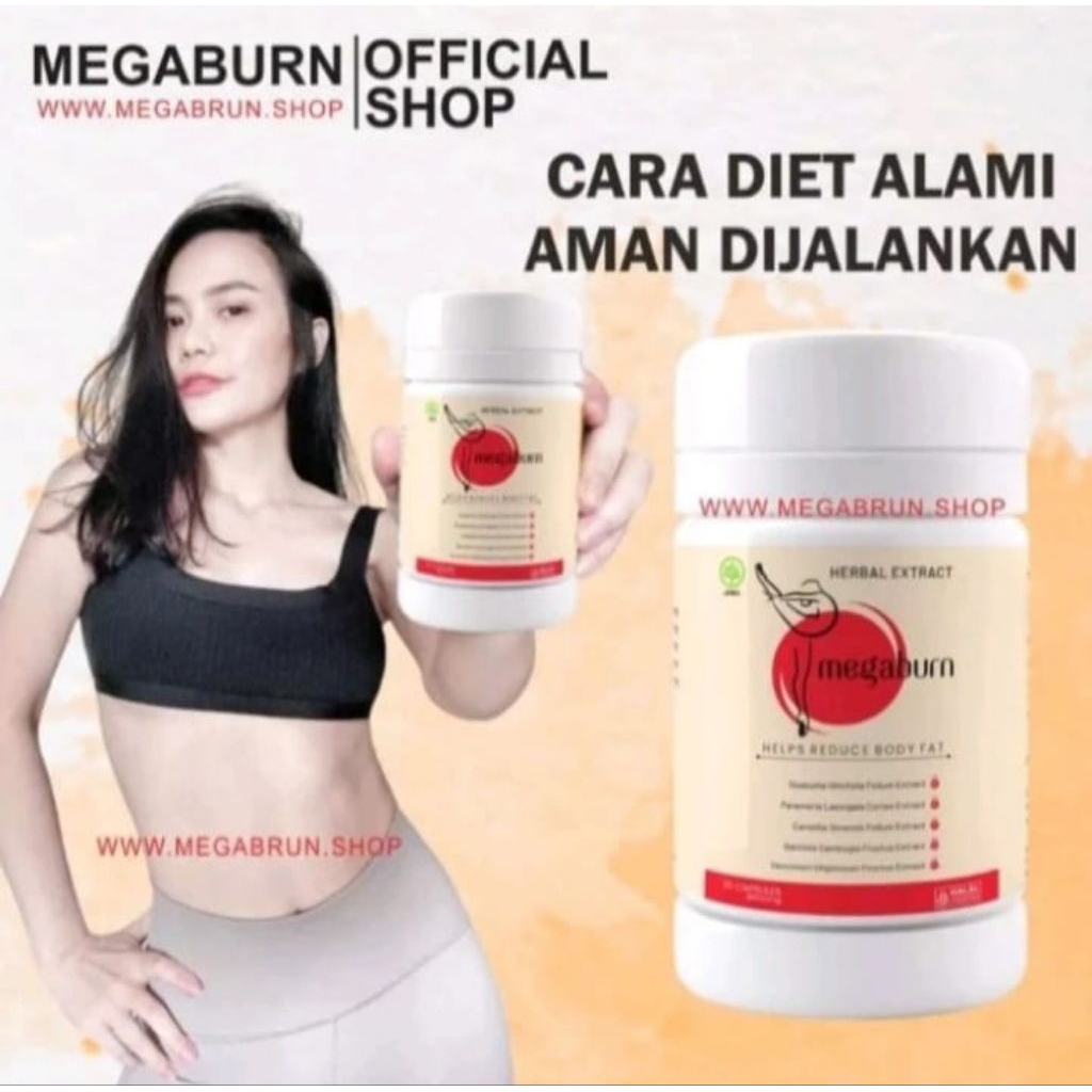 MEGABURN OFFICIAL SHOP Suplemen Diet Pelangsing Penurun Berat Badan Megaburn Original