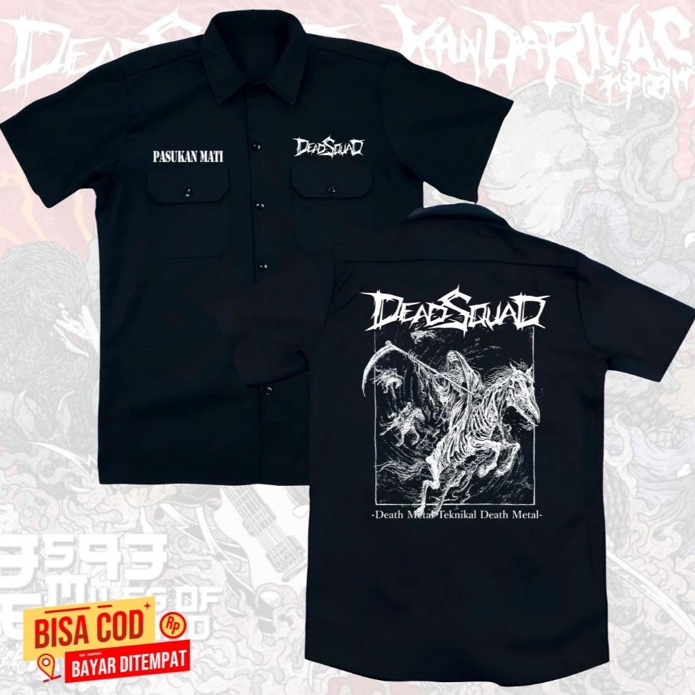 KODE U26I KEMEJA PDH WORKSHIRT BAND LOKAL BANDUNG MUSIC DEADSQUAD