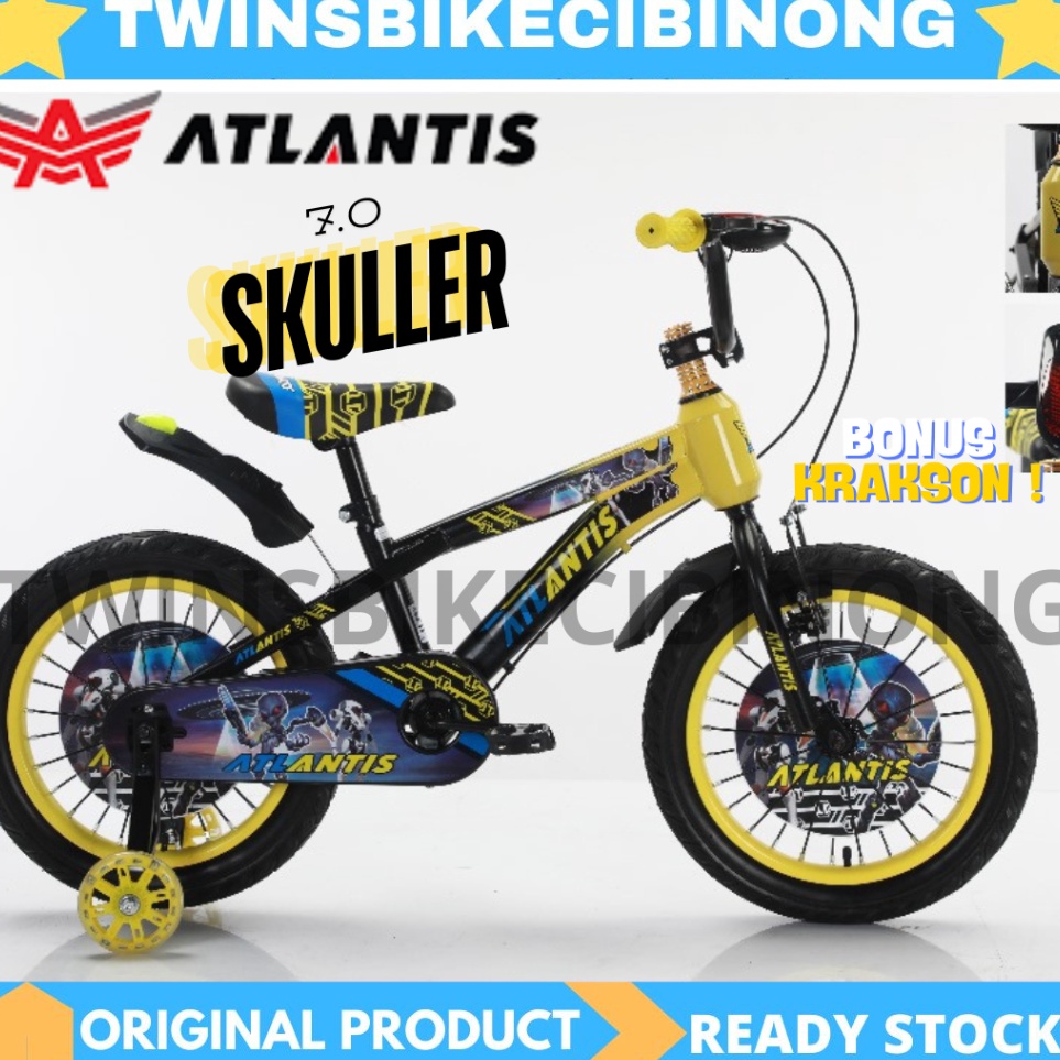 KODE J78F Sepeda Anak Laki Laki 12 16 18 Inc BMX ATLANTIS TWINS NEW SNI