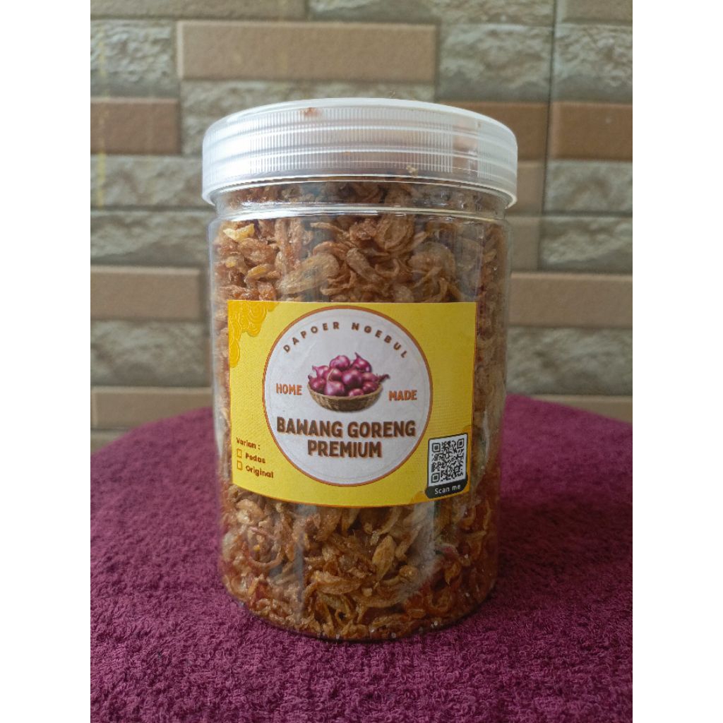 

BAWANG GORENG PREMIUM DAPOER NGEBUL 275gr Kemasan Toples