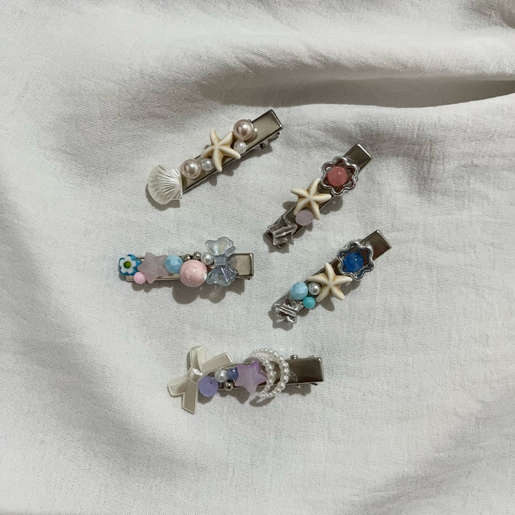 hair clip beads | jepit rambut manik manik | waz.beads