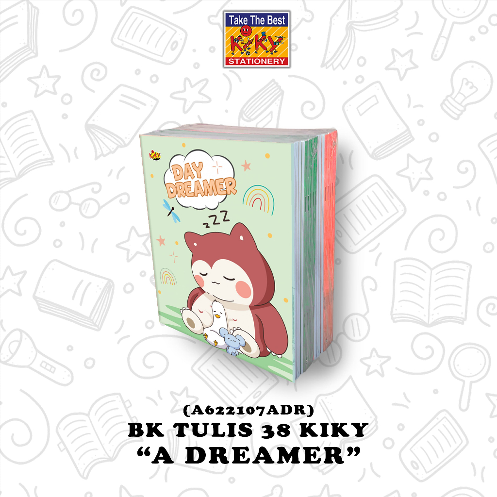 

KIKY Buku Tulis 38 Lembar - 1 Pak 10 Buku Gambar Garis Berwarna