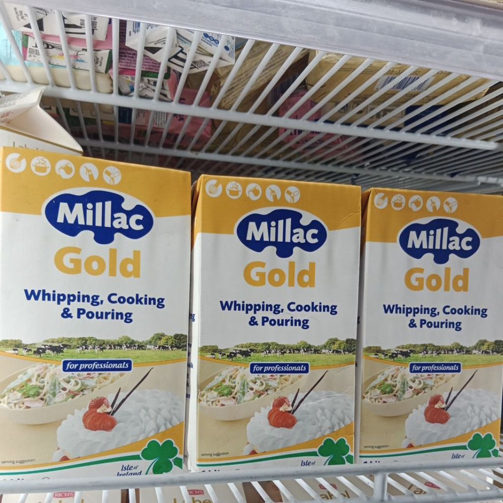 

Milac Gold whip cream cair milac 1 ltr
