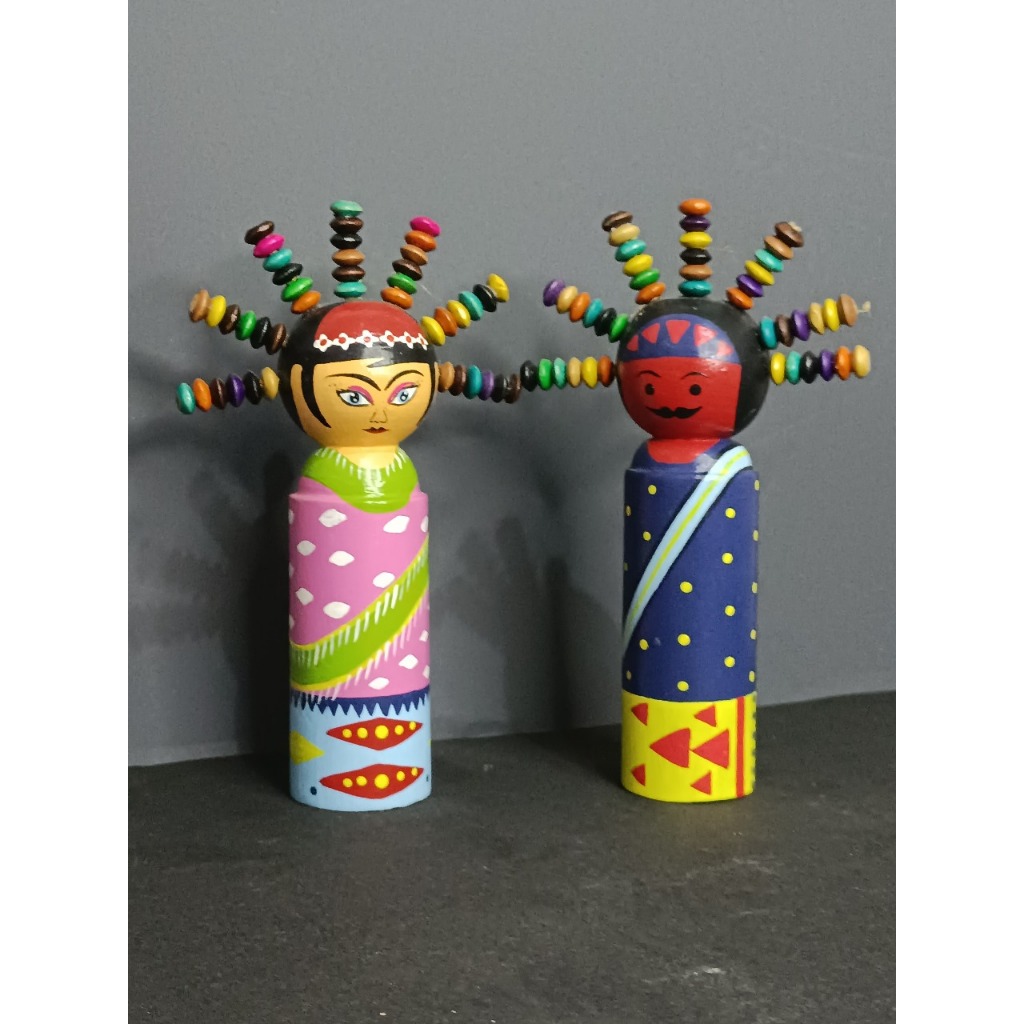 ONDEL ONDEL JEPANG BONEKA KAYU ALBASIA LUCU HARGA SEPASANG