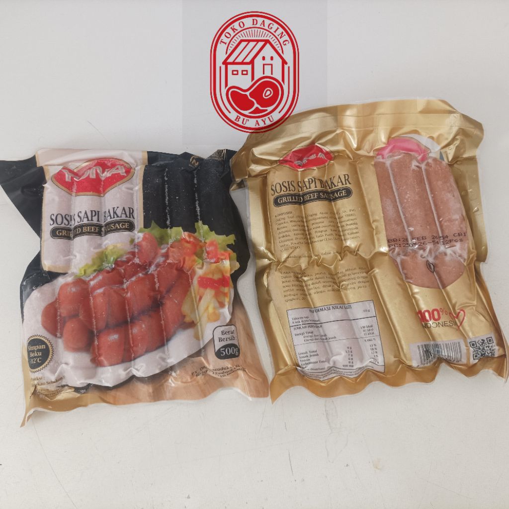 

Yona Sosis Sapi Bakar Mini Bratwurst 500 gr (isi 12 pcs)