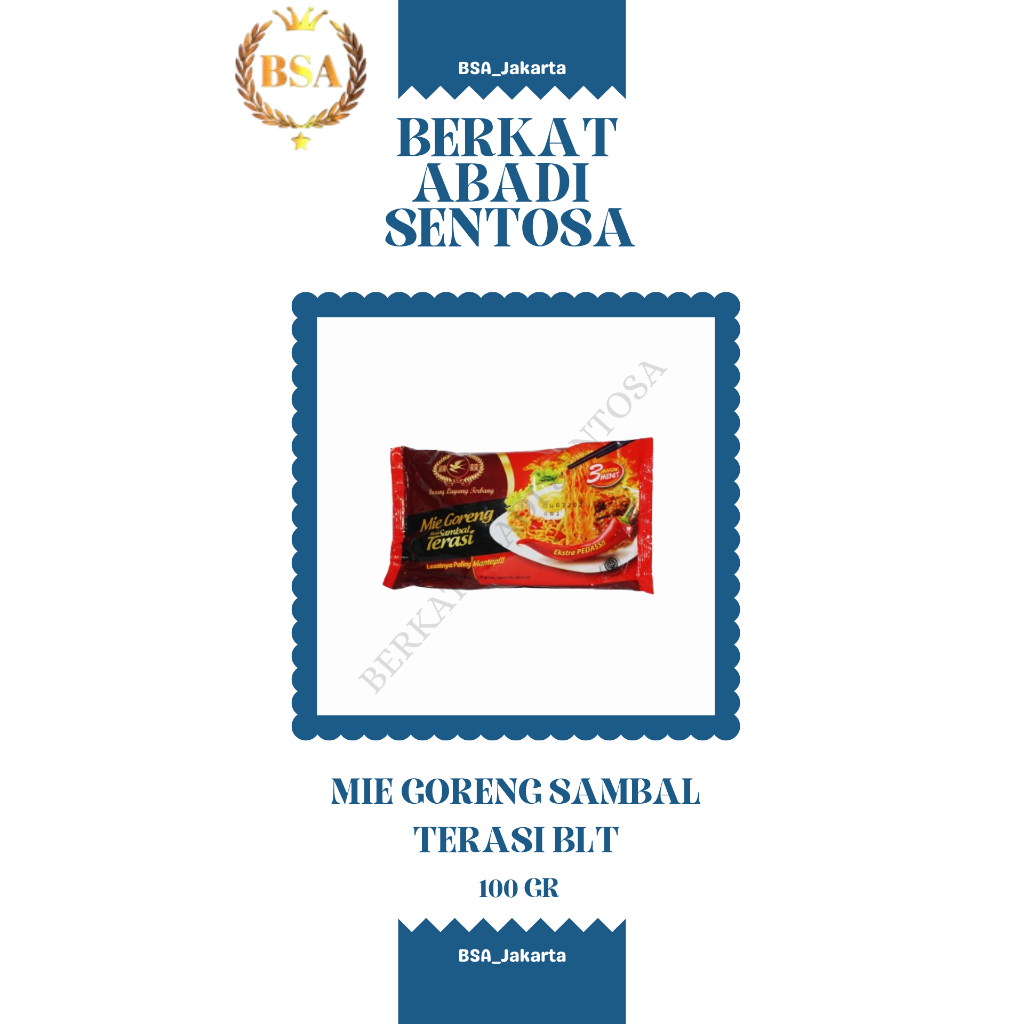 

MIE GORENG SAMBAL TERASI BLT (100 GR)
