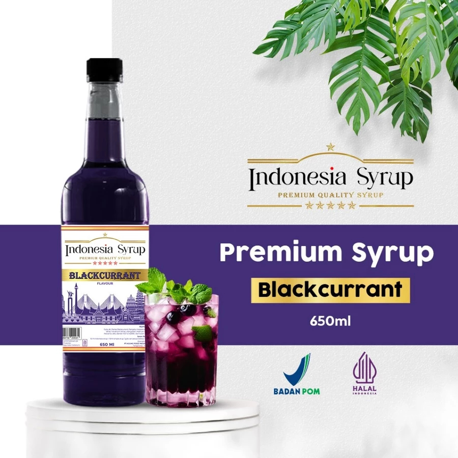

Sirup Blackcurant / Sirup Buah Rasa Blackcurrant 650ml