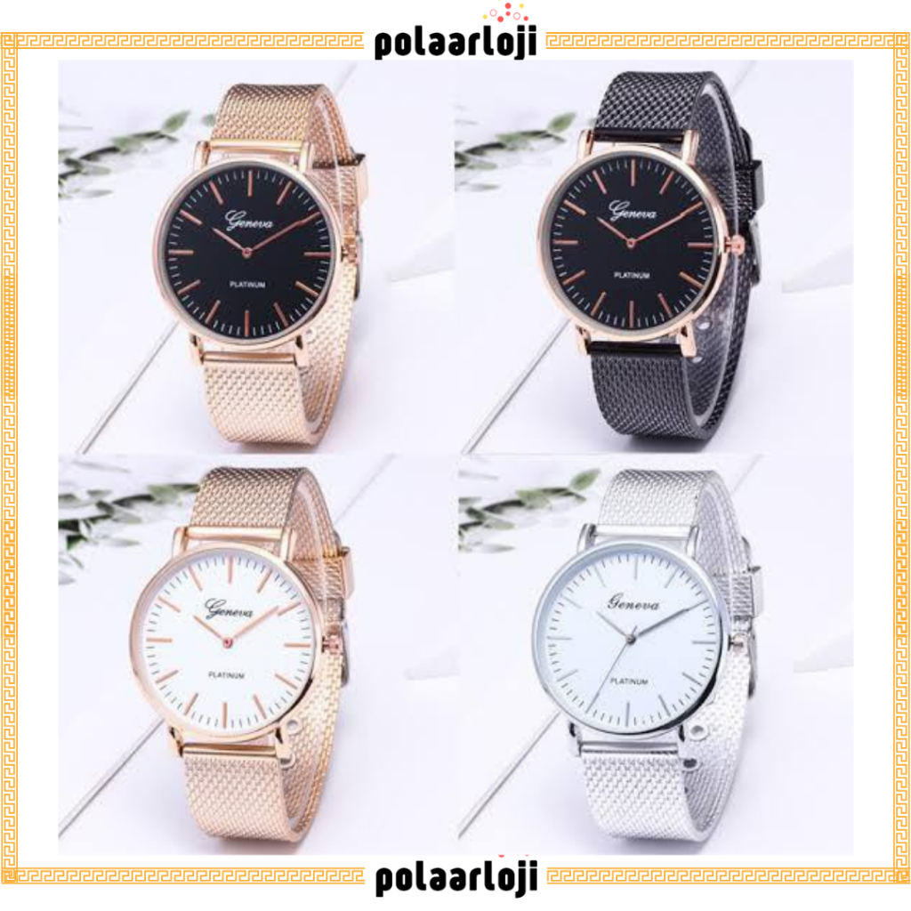 ORIGINAL PA GENEVA JAM TANGAN WANITA PRIA ANALOG FASHION CASUAL WOMEN WRIST QUARTZ WATCH RUBBER