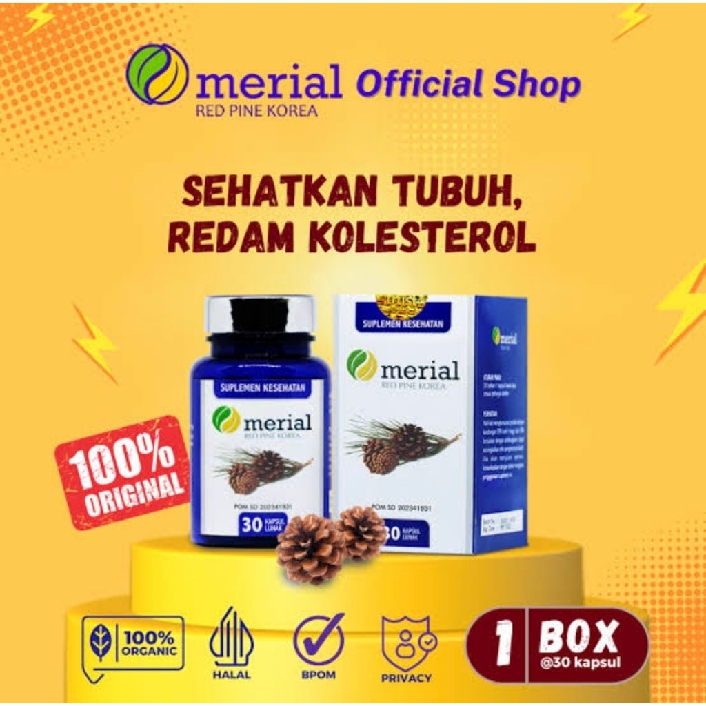Asli Obat Kolestrol MERIAL Trust Original Herbal Alami 100% original