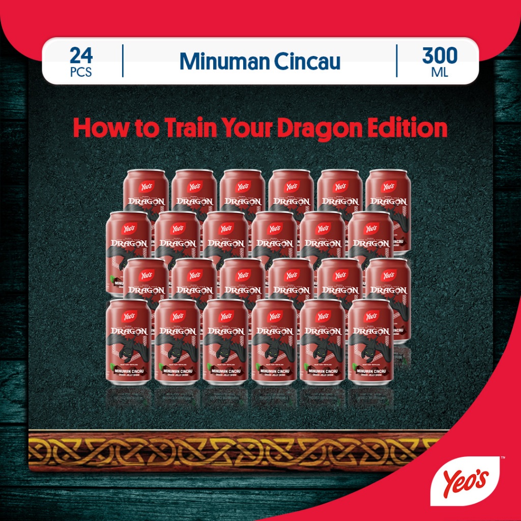 

Yeos Cincau Can 300ml - How to Train Your Dragon Edition (PAKET ISI 24)