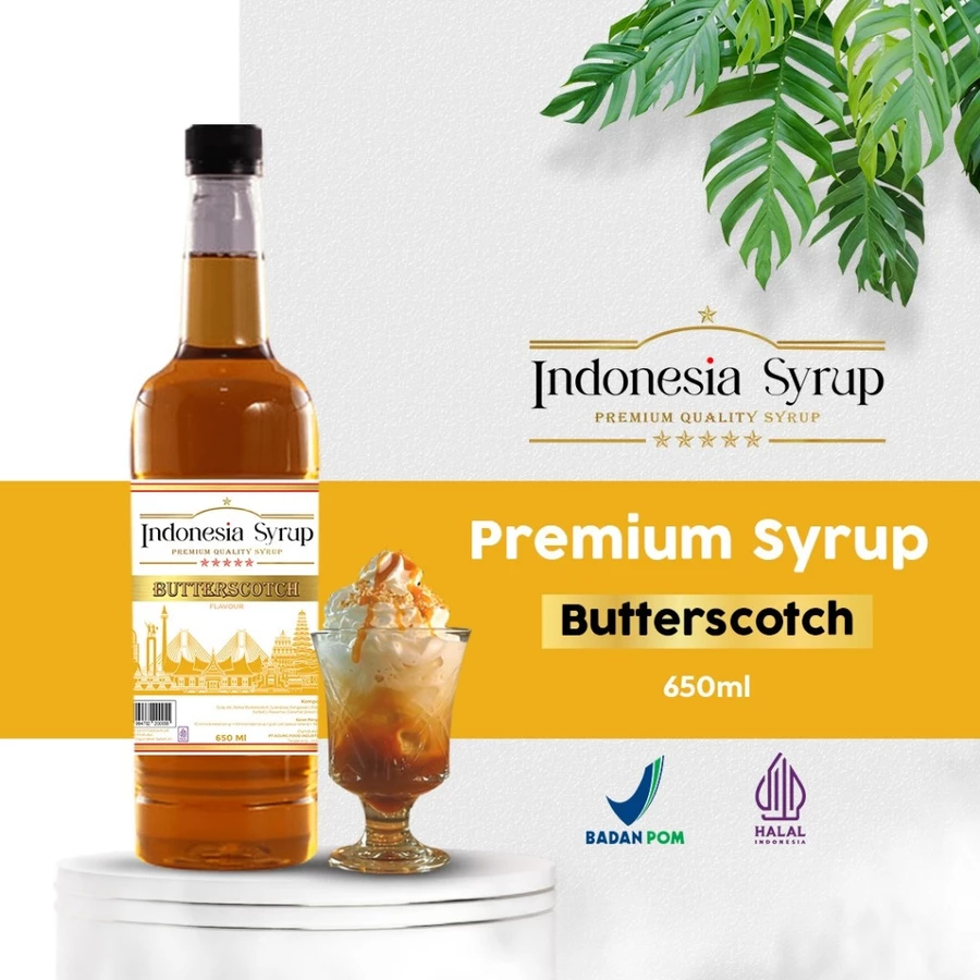 

Sirup Premium Sirup Butterscotch Halal