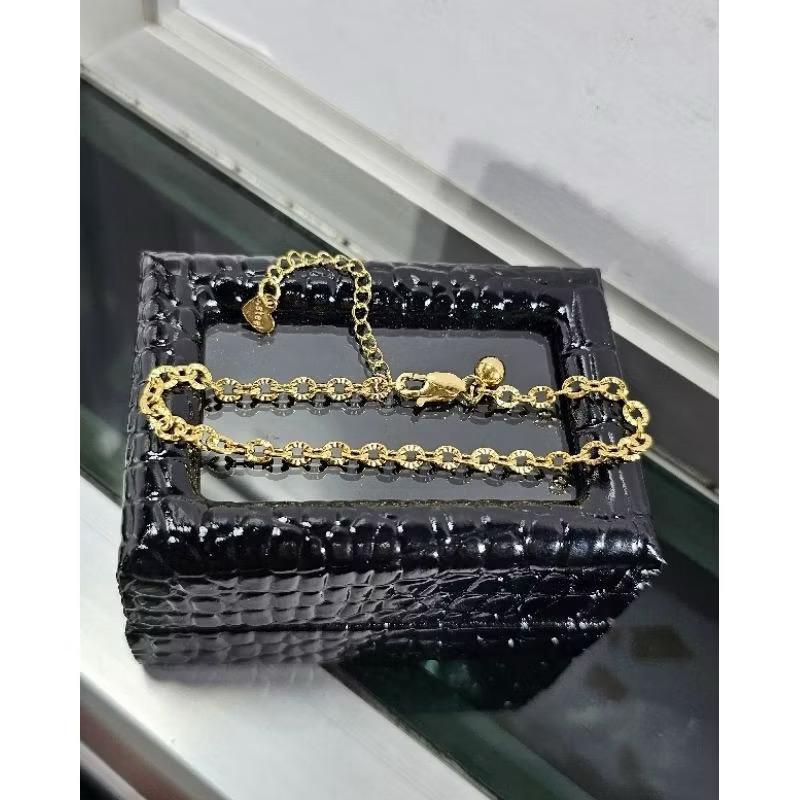 Gelang Nori Polos Kait Lobster Embos 750 / Gelang Nori Titanium / Gelang Nori / Gelang Wanita / Gela