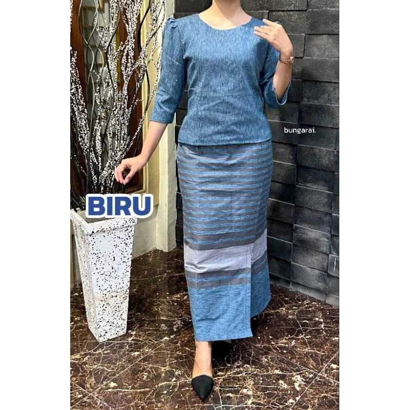 SETELAN TENUN LURIK PREMIUM ATASAN ROK PANJANG BAHAN TEBAL HALUS