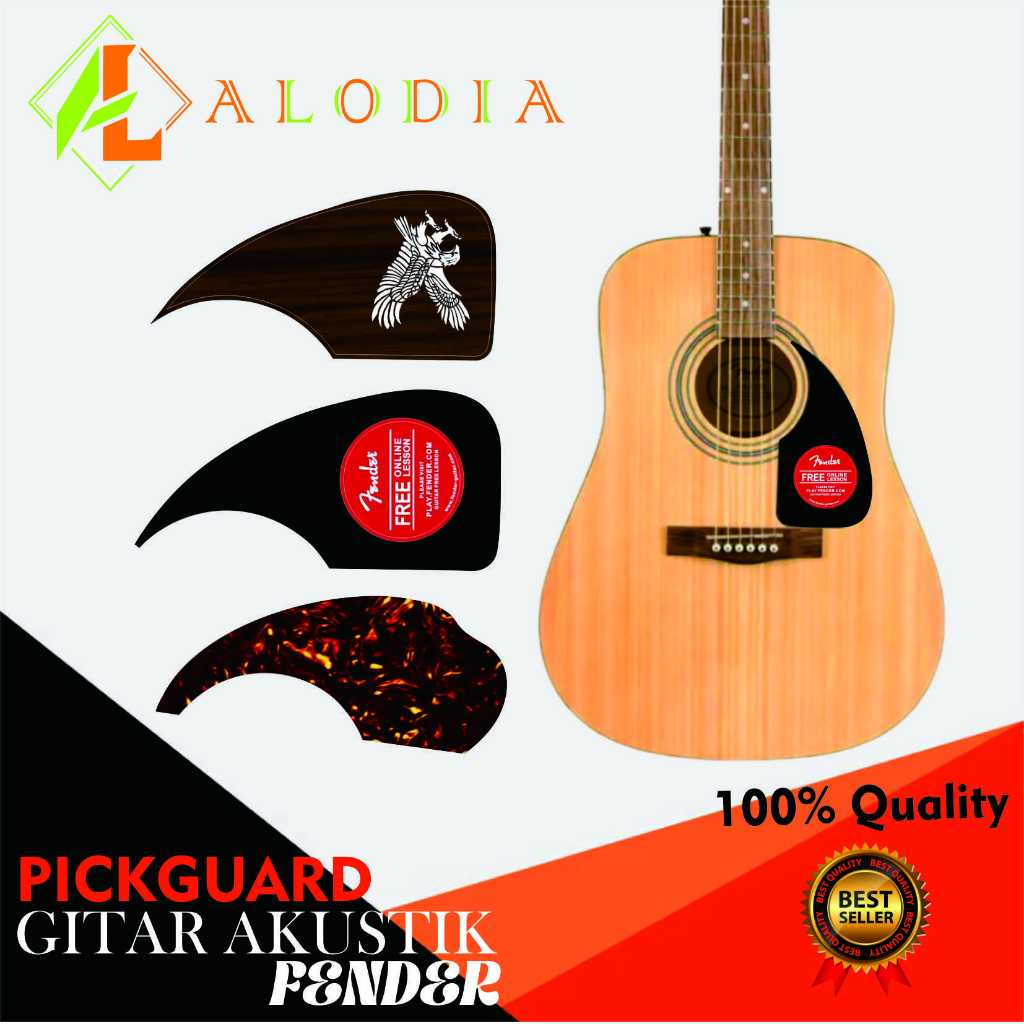 PICKGUARD GITAR AKUSTIK MODEL FENDER - Pickguard Gitar Akustik