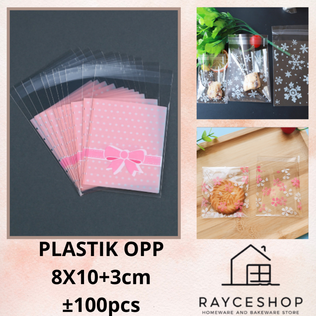 

Plastik Cookies Risol Roti Kue OPP 8x10 isi 100 lembar