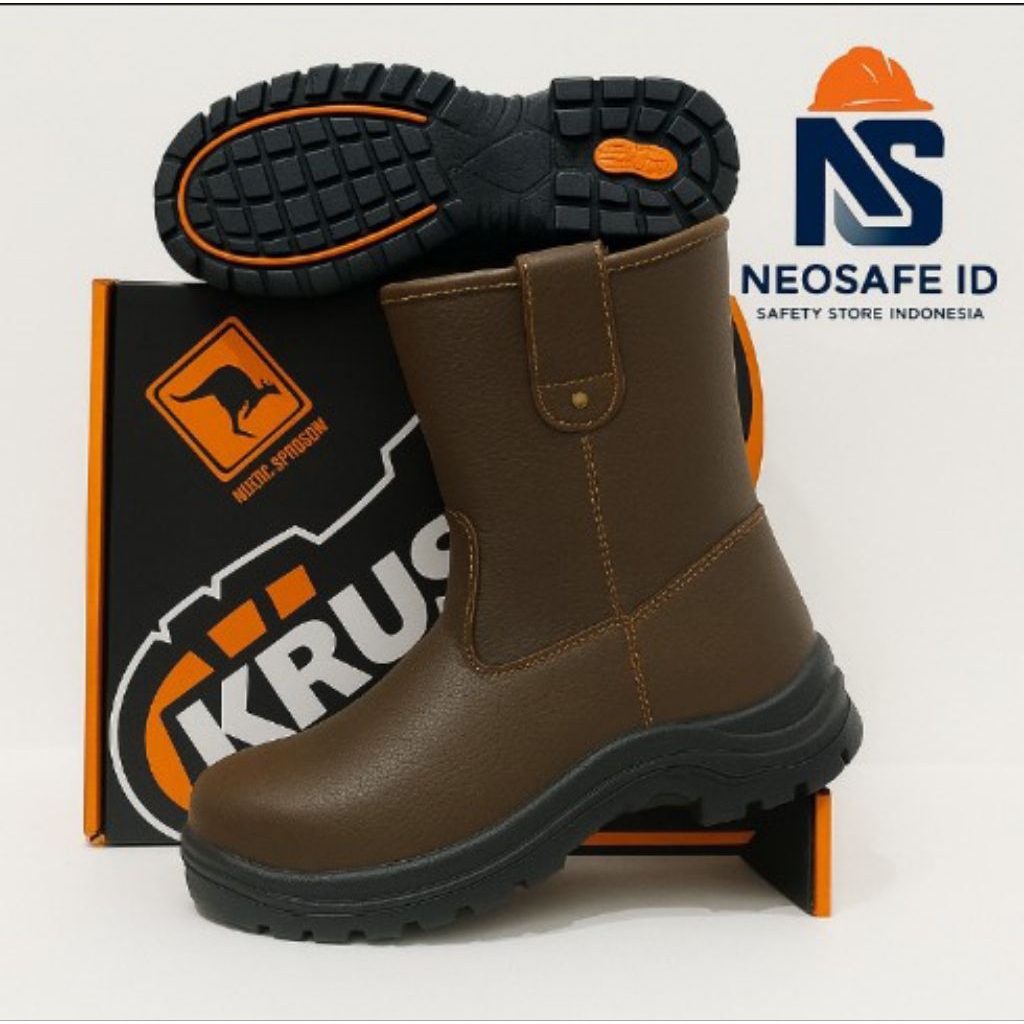 Sepatu Safety Krushers Texas Original – Steel Toe, Sol Kuat, Nyaman untuk Proyek