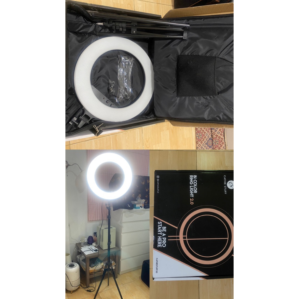 Ring Light Cathie Stuff Bicolor 2.0 Preloved good condition