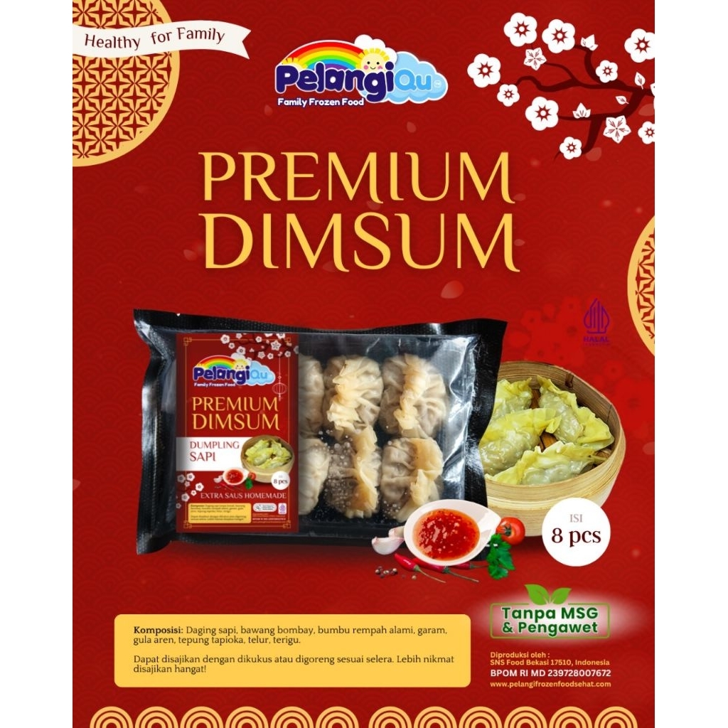 

Dimsum Dumpling Sapi Tanpa MSG Tanpa Pengawet PELANGI ANAK