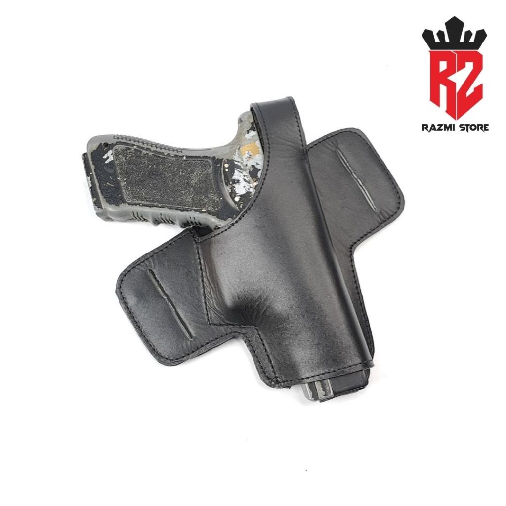 Holster Kulit | Sarung Pistol kulit | Sarung Pistol Glock | Sarung Pistol kulit Asli Model IWB