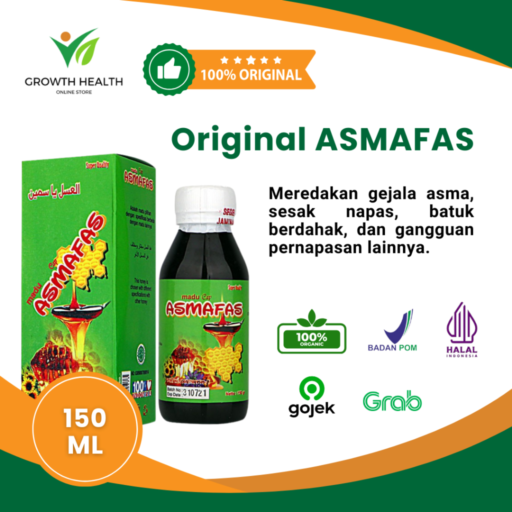

Original ASMAFAS - Madu Asma Sesak Nafas Jasmine