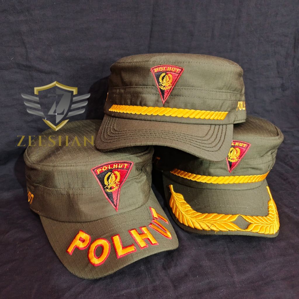 Komando Polhut Logo Topi Komando Polhut Logo Segitiga Hijau Army Lumut
