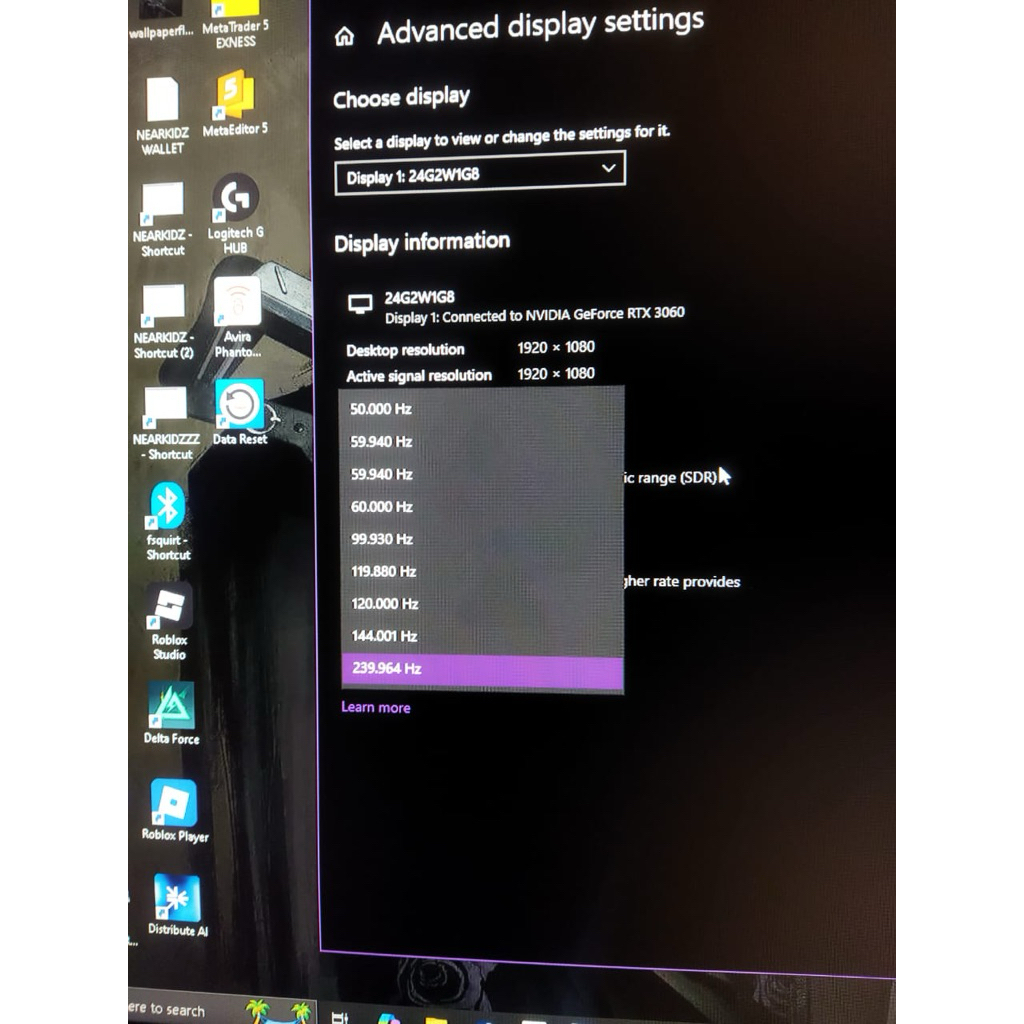 MONITOR AOC 24G2Z 240HZ