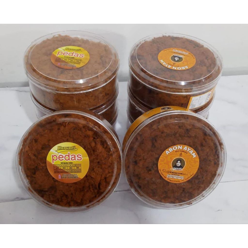 

Abon ayam Karwati (tidak pedas) asli Cianjur