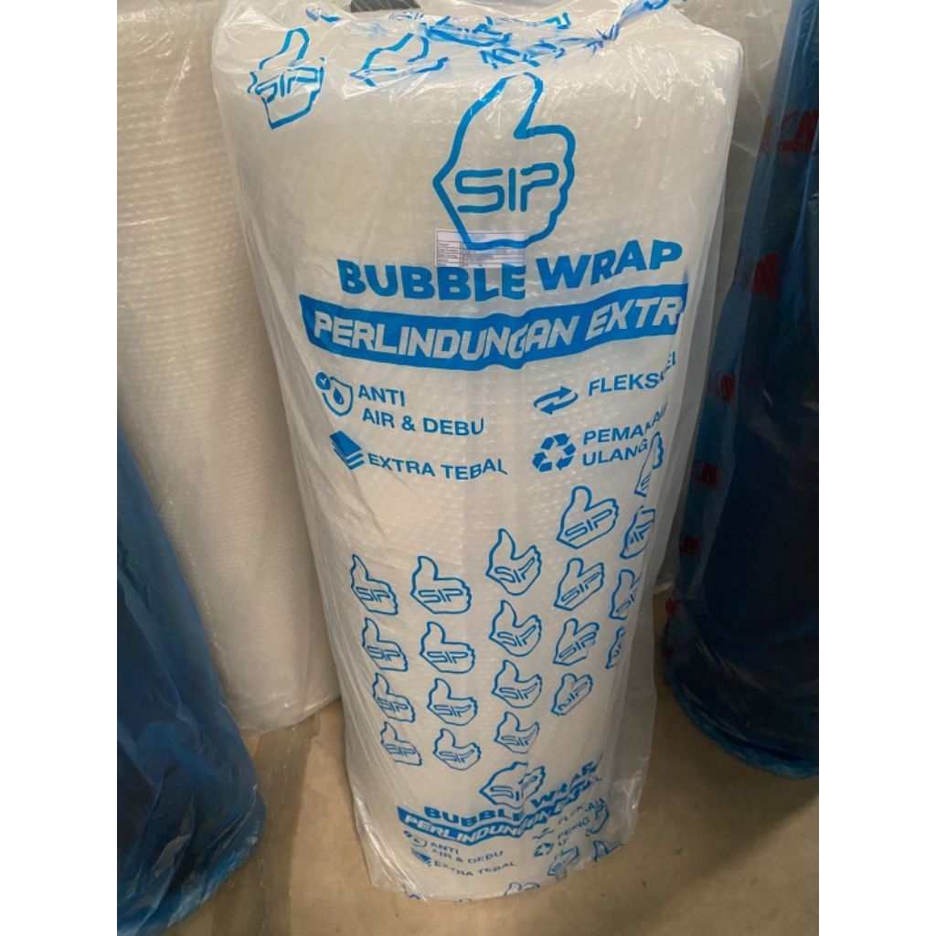 

Plastik Pembungkus Packing Bubble Wrap Roll 125cm x 50m / Bening dan Hitam merek SIP