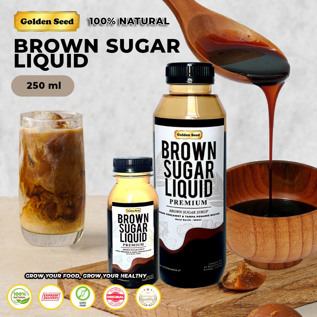 

BROWN SUGAR CAIR 250ML / PREMIUM BROWN SUGAR LIQUID 250 ML / BROWN SUGAR boba drink