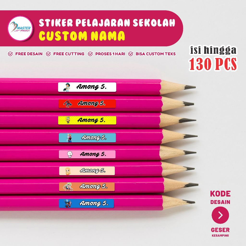 

[mp26] Stiker Peralatan Sekolah Stiker Nama Alat Sekolah Stiker Pensil