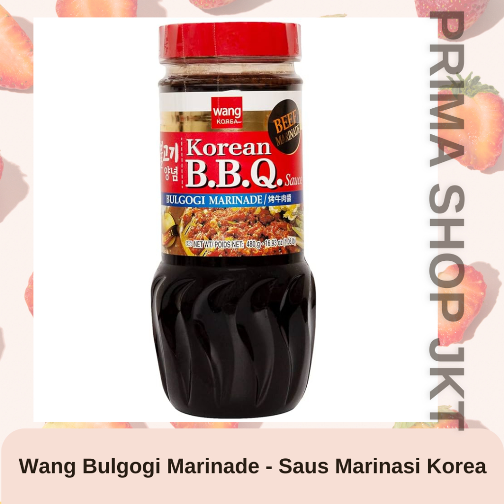 

Wang Bulgogi Marinade Beef 480gr Korea Halal Bumbu Marinasi Daging Korean BBQ