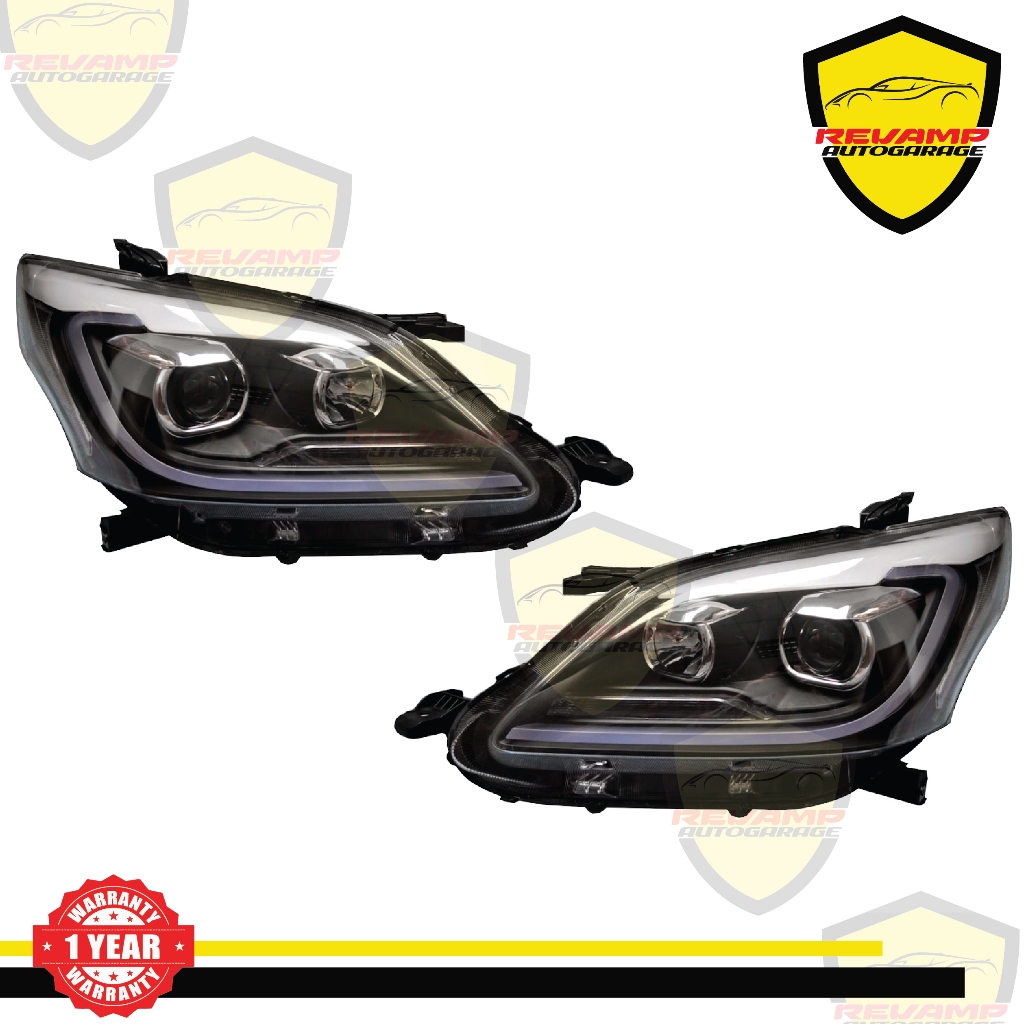 HEADLAMP HEAD LAMP TOYOTA INNOVA GRAND 2012 UPGRADE PROJECTOR SEQUENTIAL RUNNING SEIN PREMIUM IMPORT