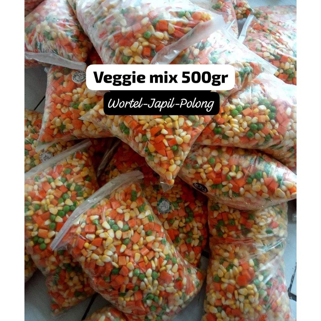 

veggie mix/sayur mix (polong, wortel, jagung) 500gram