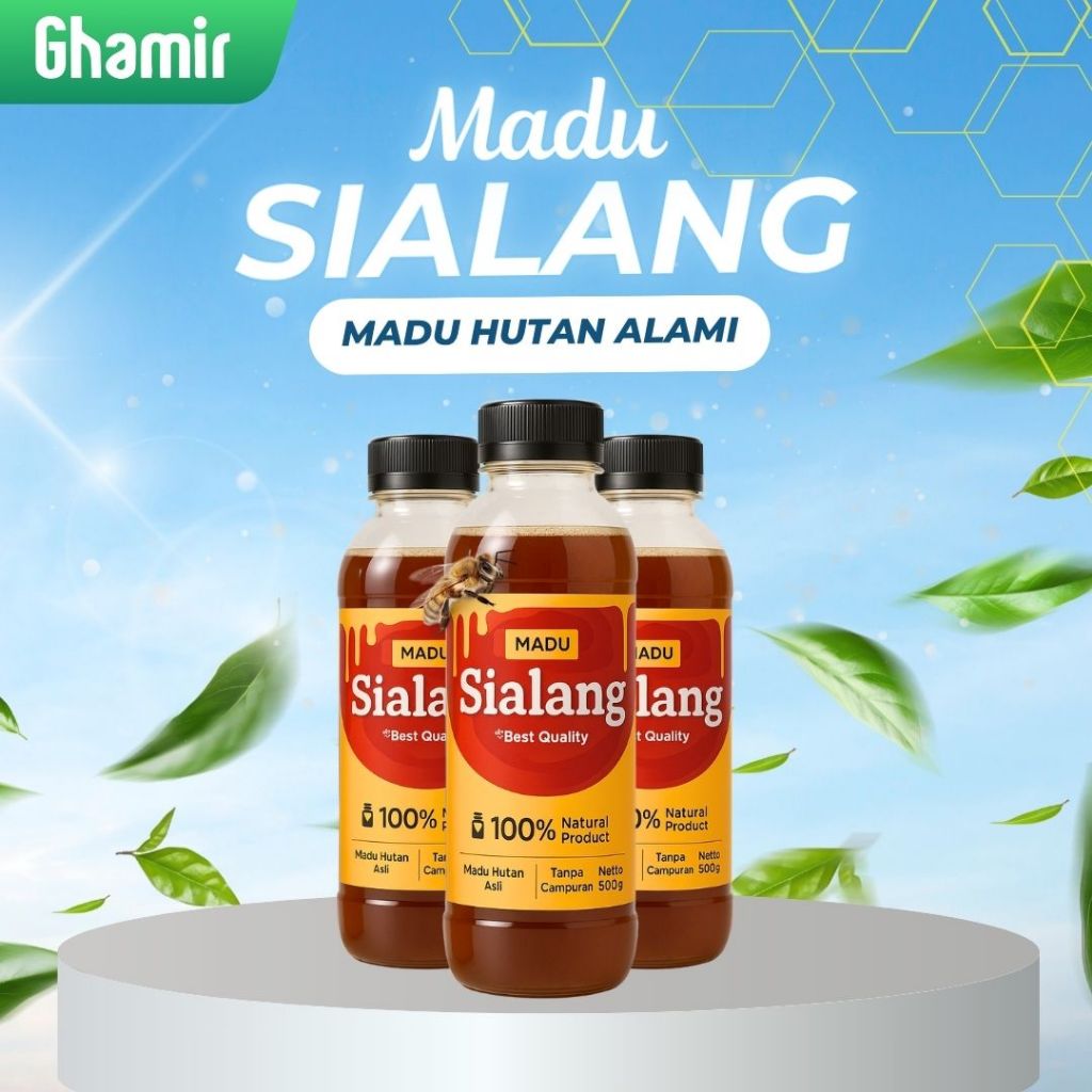 

Madu Hutan Sialang 500gr Madu Hutan Murni Asli Tanpa Campuran Madu Sumatera Sialang
