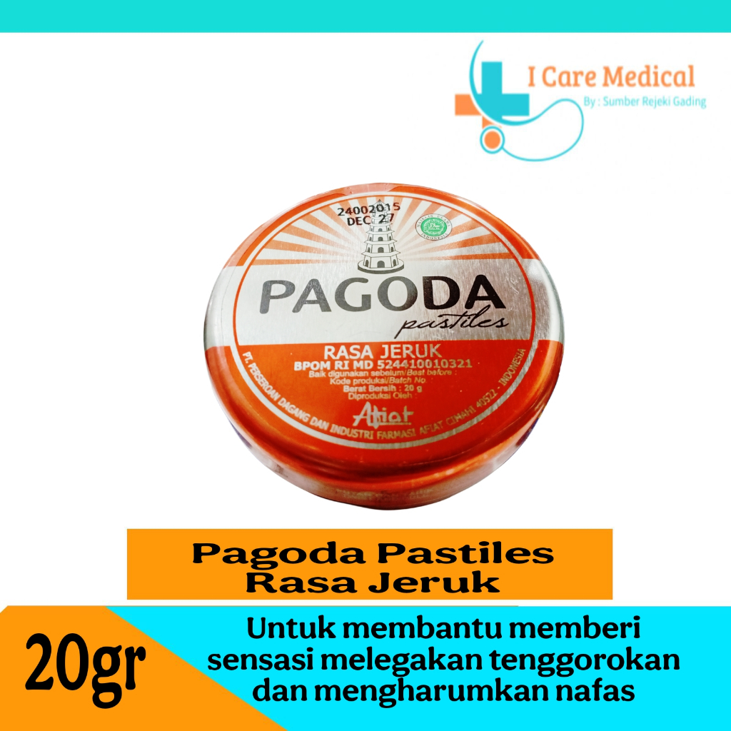 

Pagoda Pastiles Rasa Jeruk 20 Gram - Permen Pelega Tenggorokan