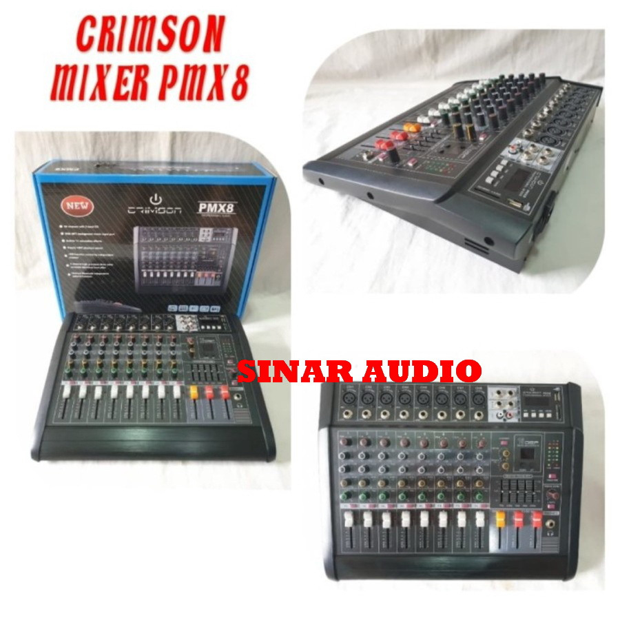 Mixer Audio Crimson PMX8 - PMX 8/ PMX-8 8 Channel