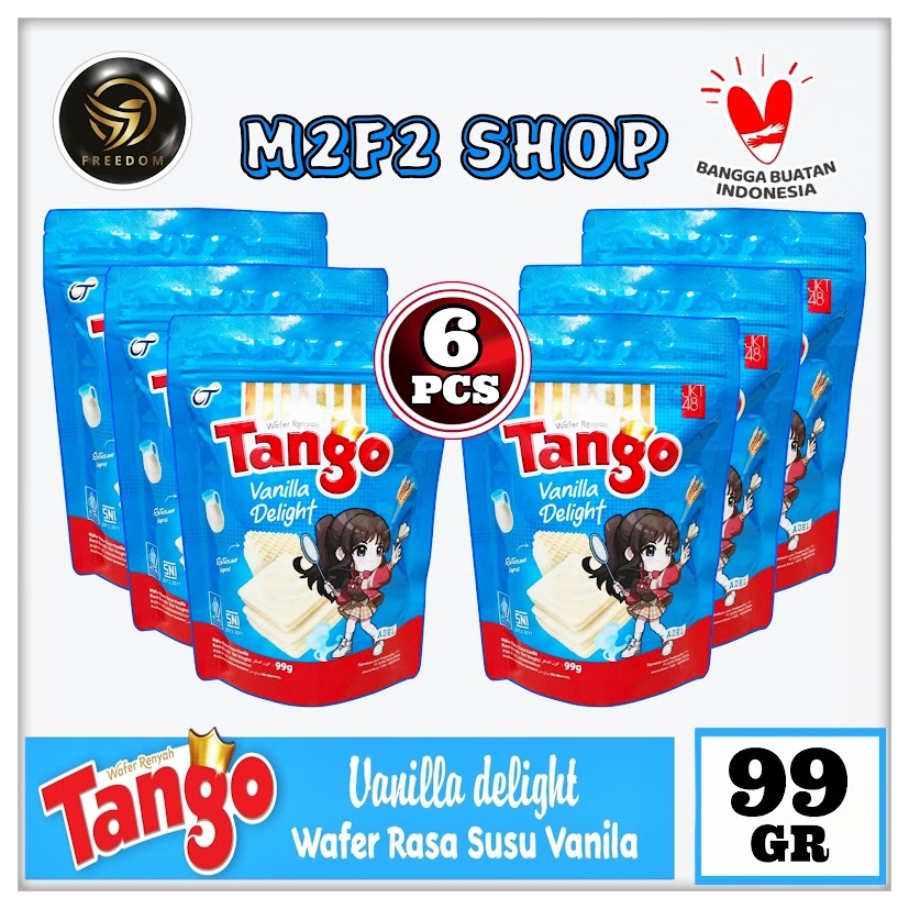 

Tango Wafer Vanilla Delight BITE SIZE | Krim Susu Vanila Pouch - 99 gr (Kemasan 6 Pcs)