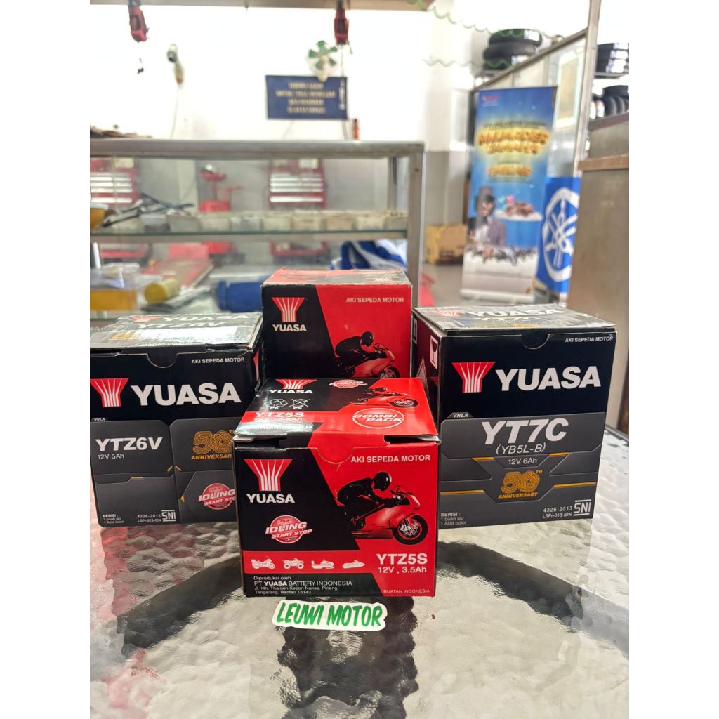 YUASA AKI MOTOR ACU KERING MOTOR YAMAHA NMAX FREEGO LEXI MIO VIXION