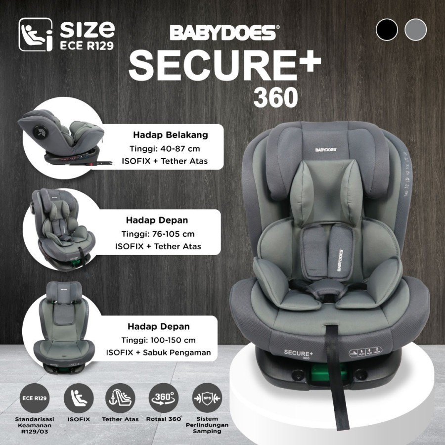 BABYDOES CAR SEAT SECURE 360