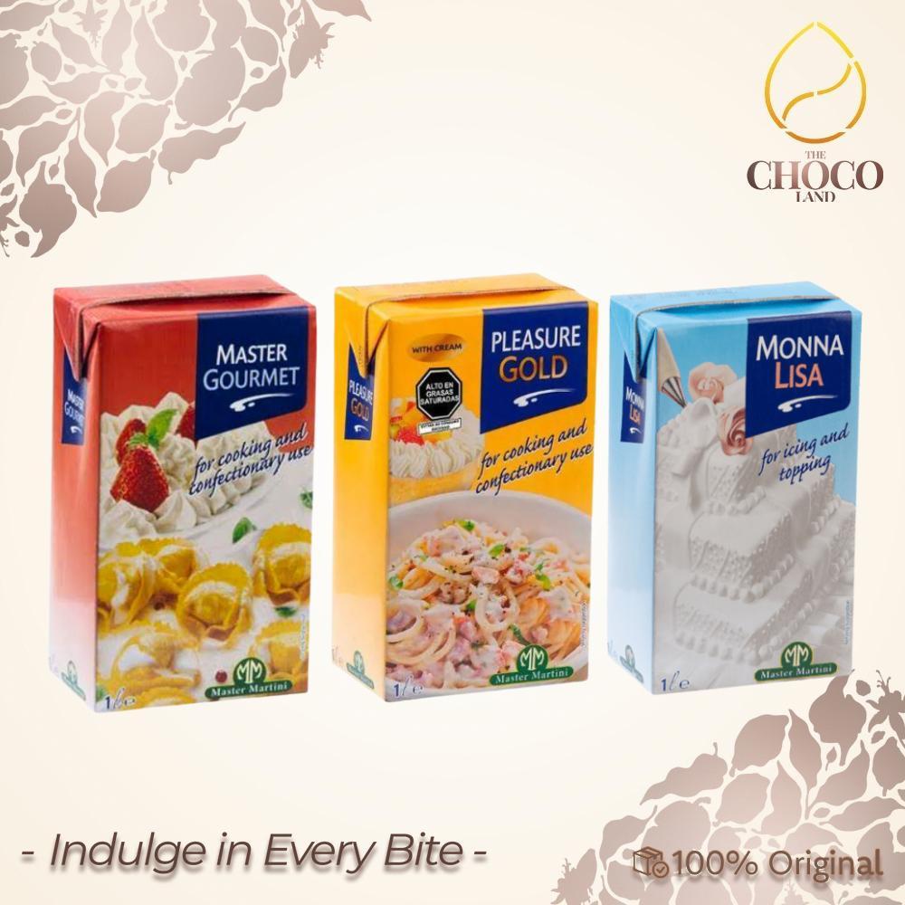 

Non Dairy Cooking & Whipping Cream Cream Master Gourment 1 Liter / Pleasure Gold 1 Liter / MonaLisa - Master Martini