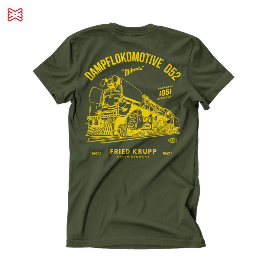 D52099 Lokomotif Uap | Kaos Kereta Api