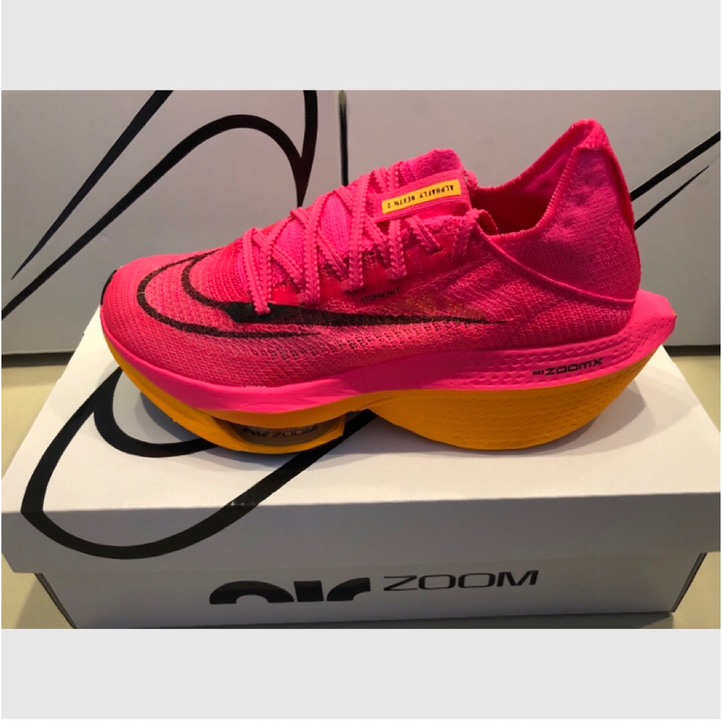 Nike Zoom Alphafly Next% 2 Hyper Pink Size 38.5 (100% Ori) Sepatu Lari Nike Running Shoes