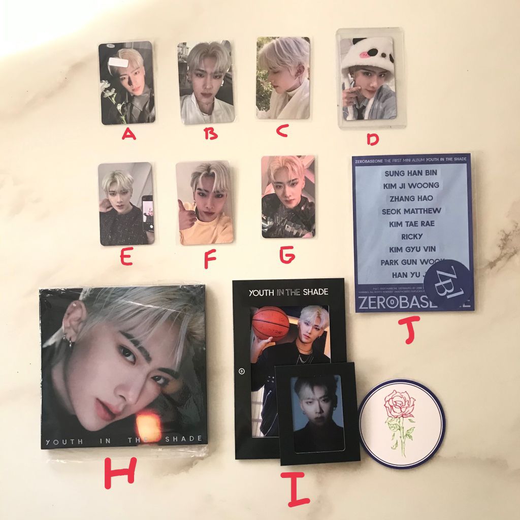 ZEROBASEONE ZB1 Ricky Shen Quanrui Official Photocard POB Sunshower Red Hair YHMAH Applemusic Everli