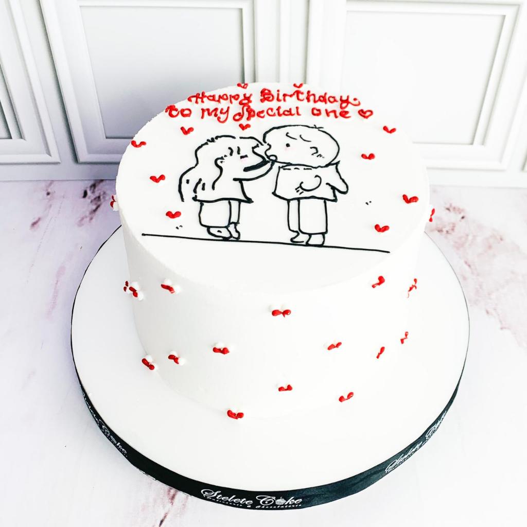 

Kue Ulang Tahun/Birthday Cake/Kue Ultah tema Lukis romantis/Kue Birthday Jakarta