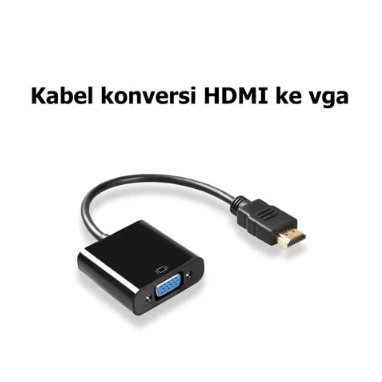 kabel hdmi to vga HDMI to ke VGA converter / Kabel Adaptor HDMI ke VGA Female / HDTV KE VGA - GUDANE