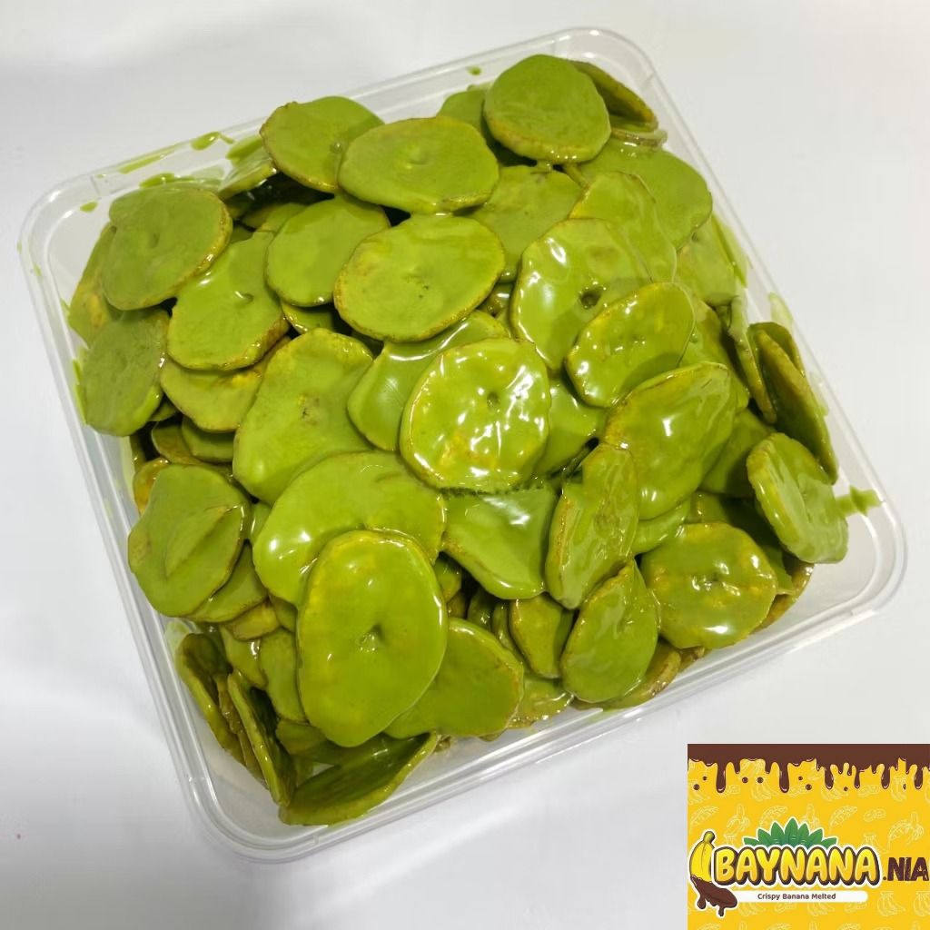 

BAYNANA Matcha 170 gr, Keripik Pisang Lumer Crispy Matcha