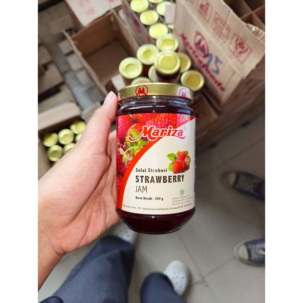 

Mariza Selai Botol Kaca 350g–Strawberry, Srikaya, Sarikaya, Cokelat, Kacang | Isi Roti & Topping Kue