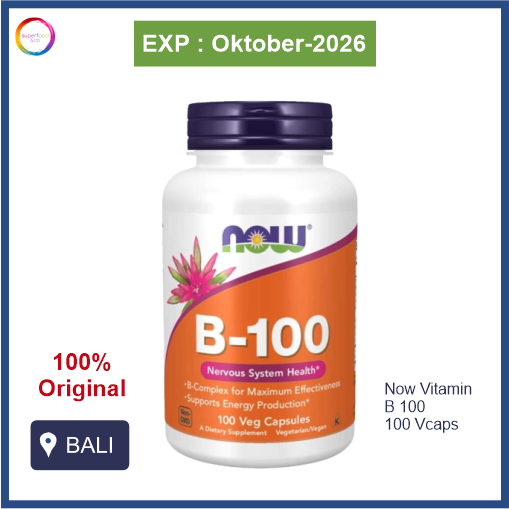 Now Vitamin B100 Caps 100 Vcaps