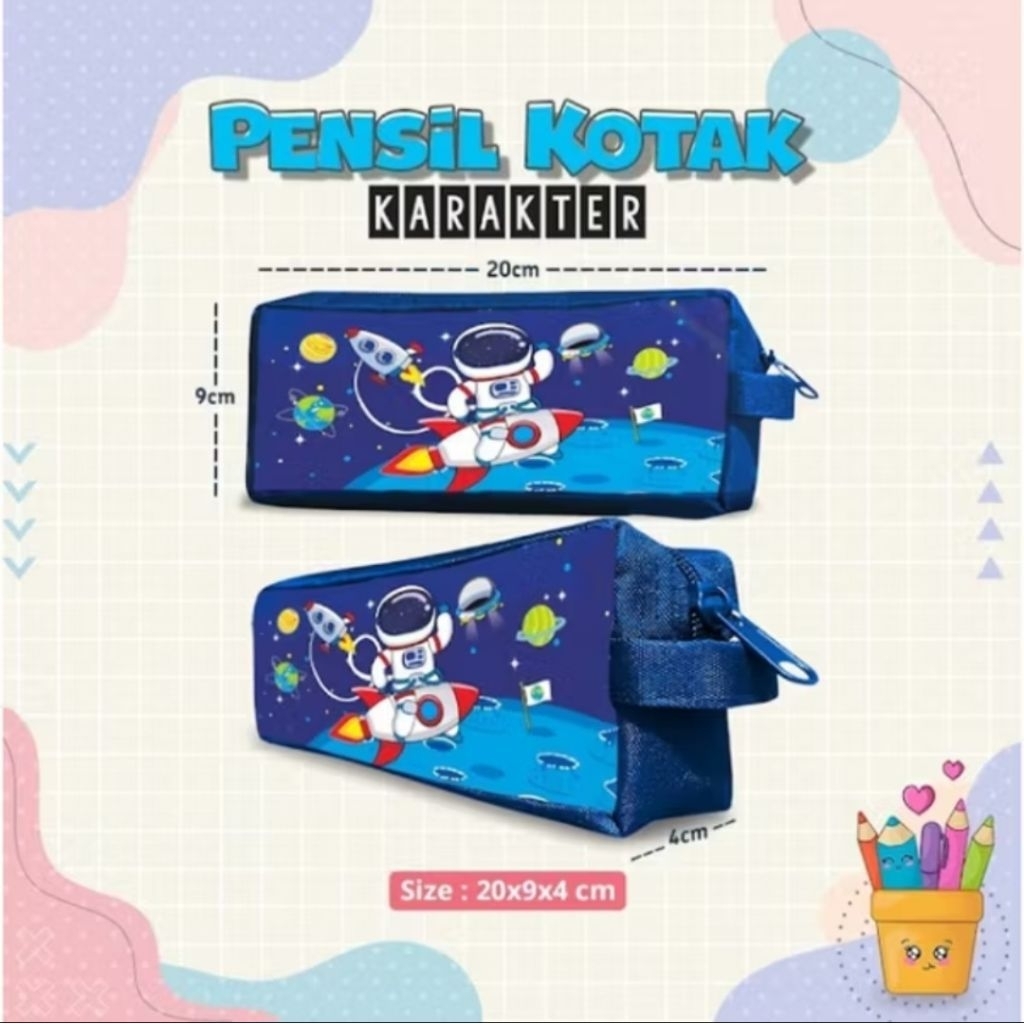 

[New] Tempat Pensil Astronot - Biru