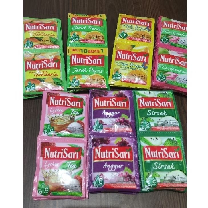 

Nutrisari - Bubuk Minuman Sachet All Varian Paling Laris